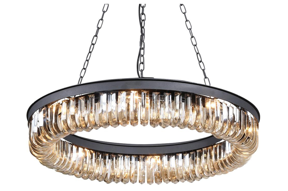 Подвесная люстра Terra black amber WTL214-16-BK