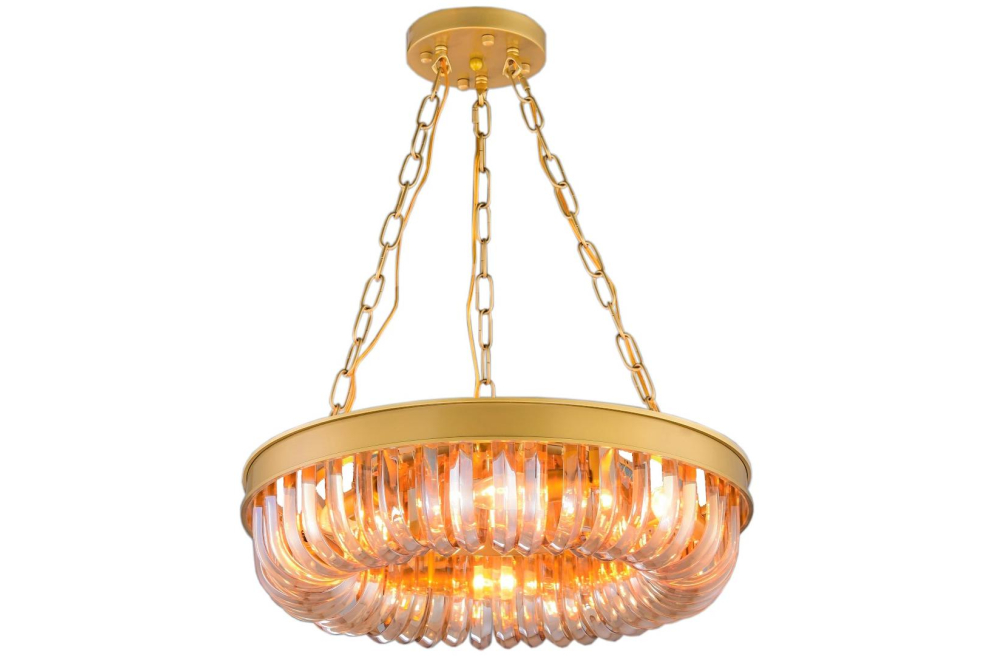 Подвесная люстра Terra gold amber WTL214-11-BR