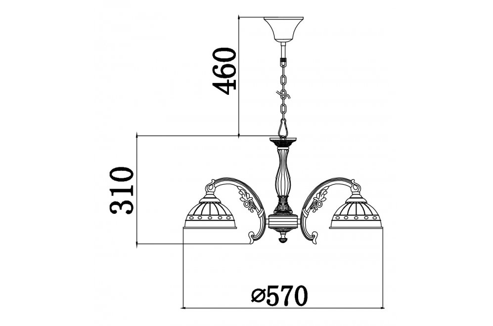 Подвесная люстра Classic 8 CL1011-05-R