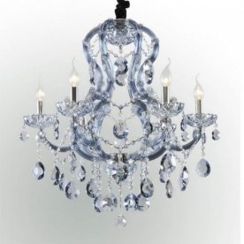Подвесная люстра Crystal Lux Beauty SP6 Cromo/Dark Blu
