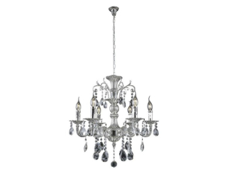 Подвесная люстра Crystal Lux Sunshine SP6 Silver