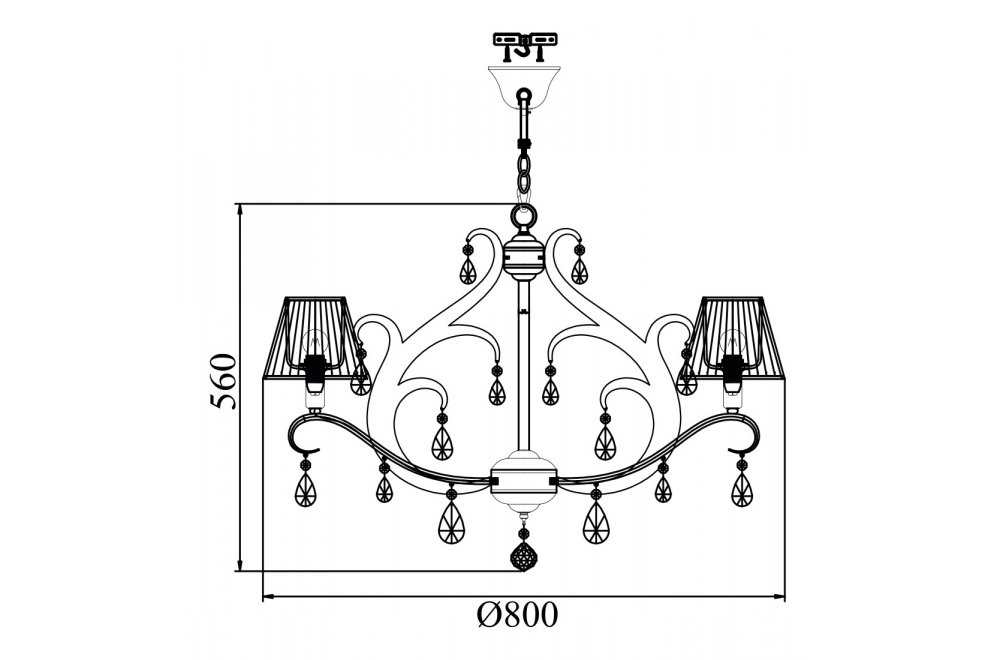 Подвесная люстра Mina ARM900-08-N