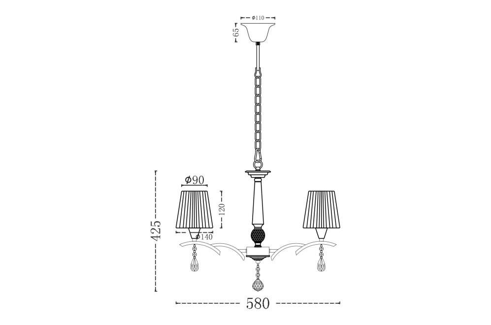 Подвесная люстра Modern 4 ARM901-06-N