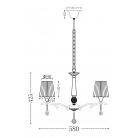 Подвесная люстра Modern 4 ARM901-06-R