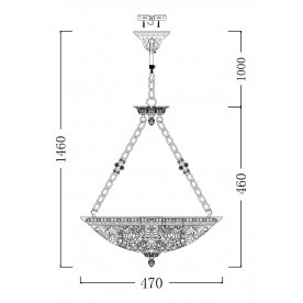 Подвесной светильник Geometry 8 CL911-44-R