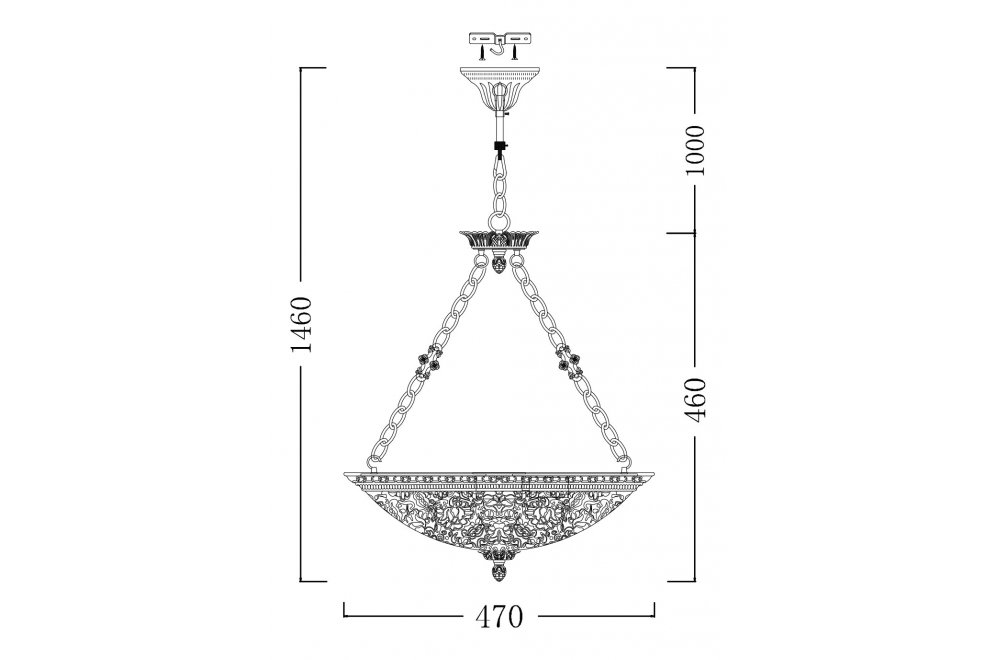 Подвесной светильник Geometry 8 CL911-44-R