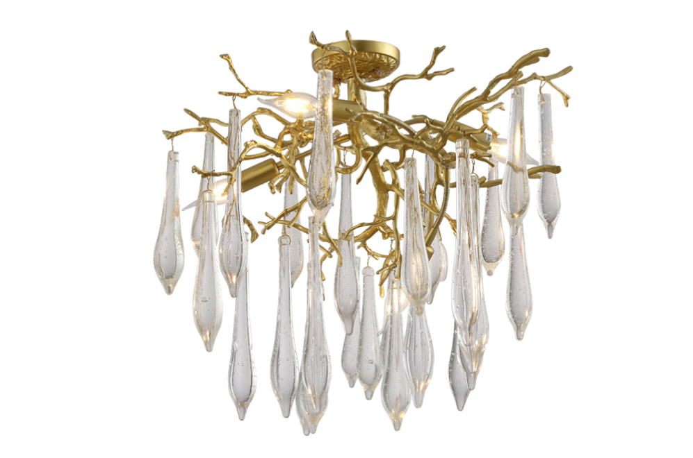 Потолочная люстра REINA PL5 D600 GOLD PEARL