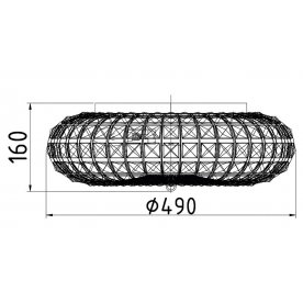 Потолочная люстра Maytoni Broche MOD902-06-N