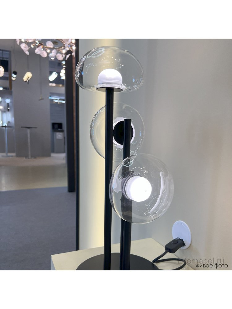 Настольная лампа BOSQUE LG3 BLACK/TRANSPARENT