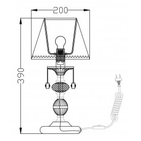 Настольная лампа декоративная Classic 13 ARM098-22-R