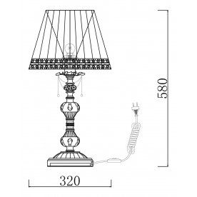 Настольная лампа декоративная Classic 1 ARM305-22-R