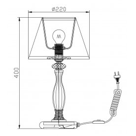 Настольная лампа декоративная Elegant 13 ARM301-00-R