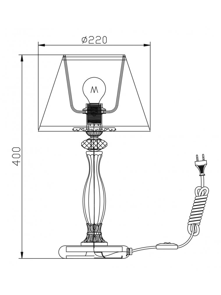 Настольная лампа декоративная Elegant 13 ARM301-00-R