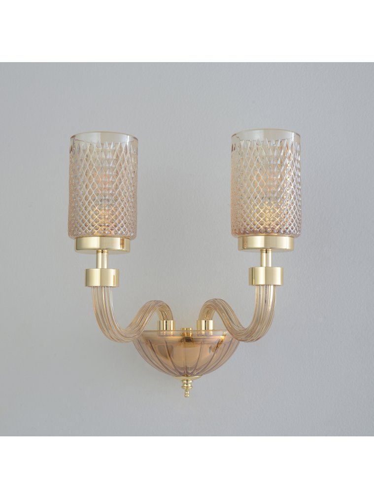 Бра SILVESTRO AP2 AMBER