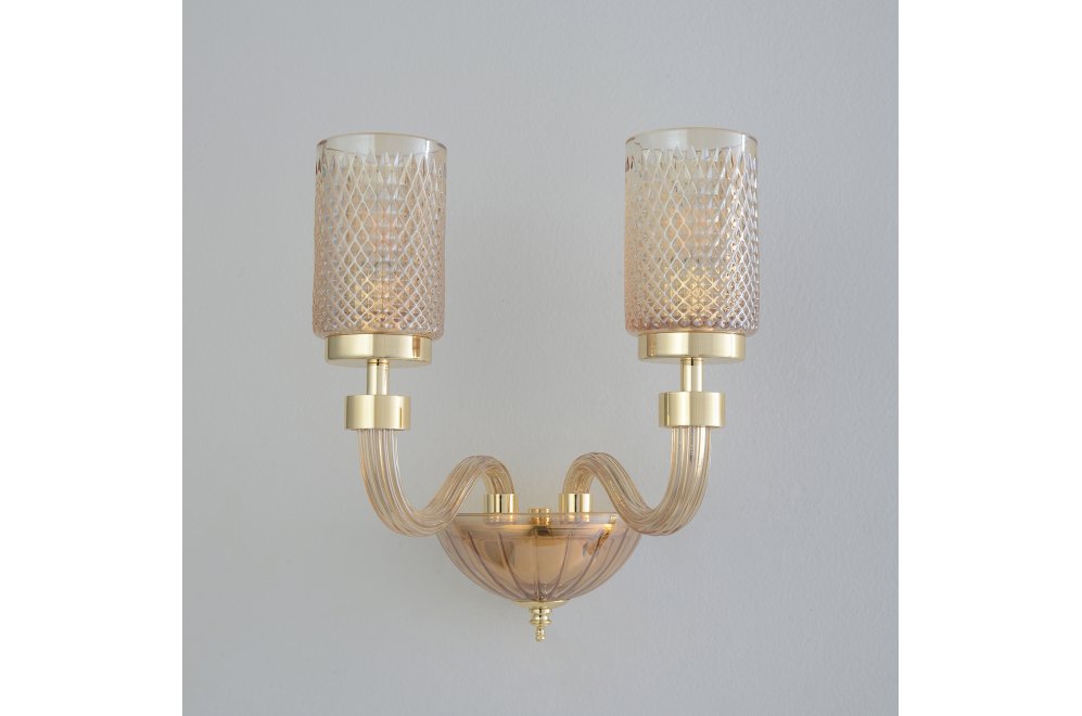 Бра SILVESTRO AP2 AMBER