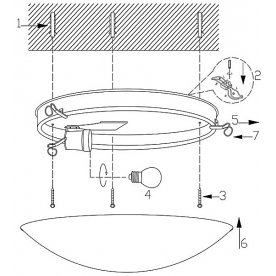 Накладной светильник Alivia 40414-1