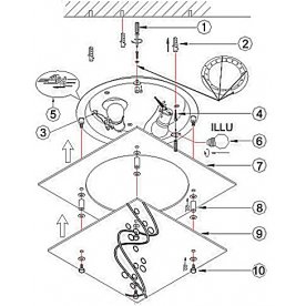 Накладной светильник Ballerina I 48092-2
