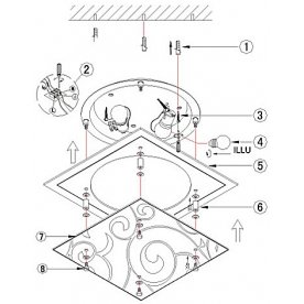 Накладной светильник Dia 48062-2