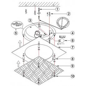 Накладной светильник Marie I 48161