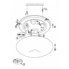 Накладной светильник Shodo 40602