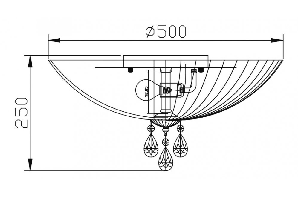 Накладной светильник Bonnet CL809-05-N