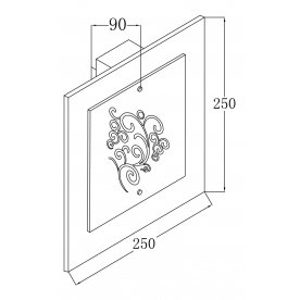 Накладной светильник Geometry 3 CL811-01-R