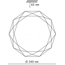 Настенно-потолочный светильник TORA 2012/CL