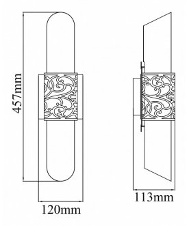 Настенный светильник Venera H260-02-N