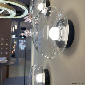 Настенный светильник BOSQUE AP1 BLACK/TRANSPARENT