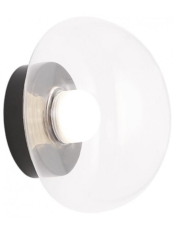 Настенный светильник BOSQUE AP1 BLACK/TRANSPARENT