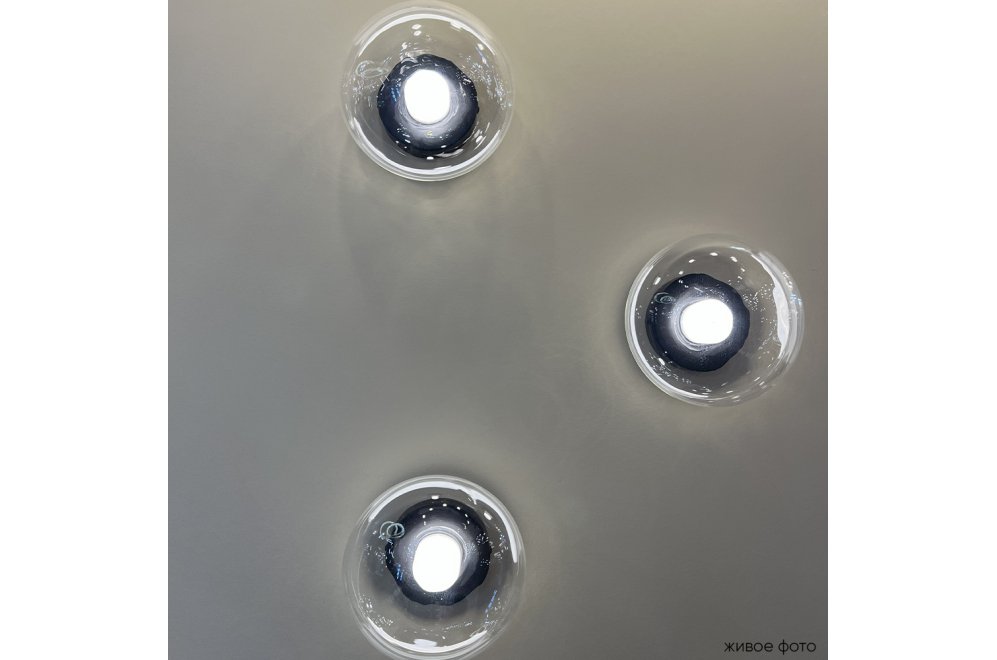 Настенный светильник BOSQUE AP1 BLACK/TRANSPARENT