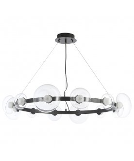 Подвесной светильник BOSQUE SP12 BLACK/TRANSPARENT