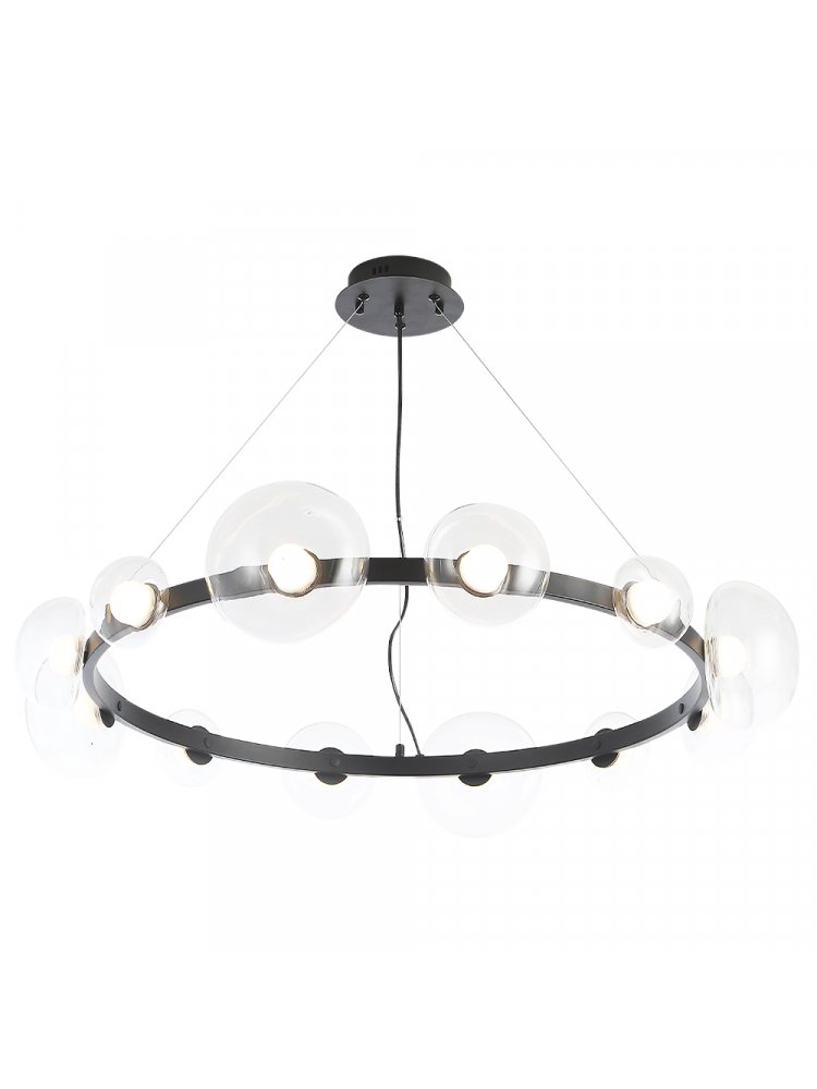 Подвесной светильник BOSQUE SP12 BLACK/TRANSPARENT