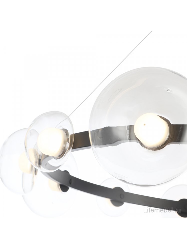 Подвесной светильник BOSQUE SP12 BLACK/TRANSPARENT