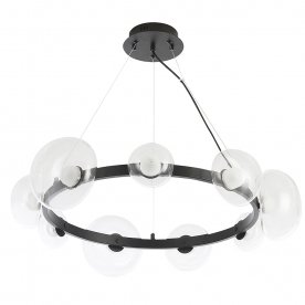 Подвесной светильник BOSQUE SP9 BLACK/TRANSPARENT