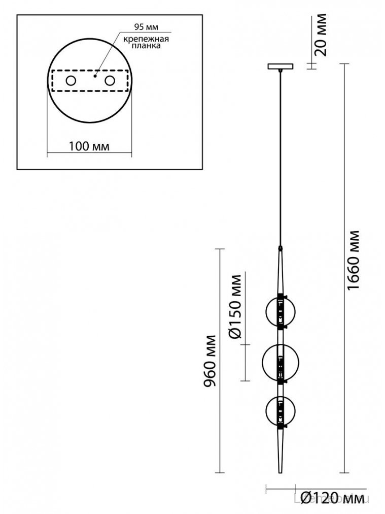 Подвесной светильник Lazia 4685/3