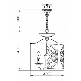 Подвесной светильник Rustika H899-03-W