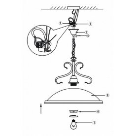 Подвесной светильник Sassari 6905
