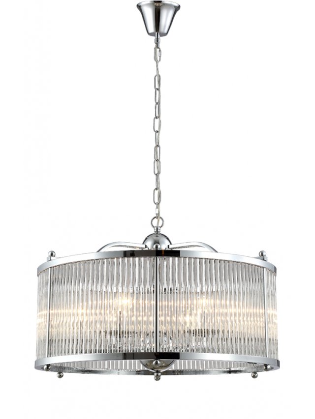 Подвесной светильник TADEO SP6 D600 CHROME/TRANSPARENTE