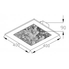 Накладной светильник Geometry 3 CL813-03-W