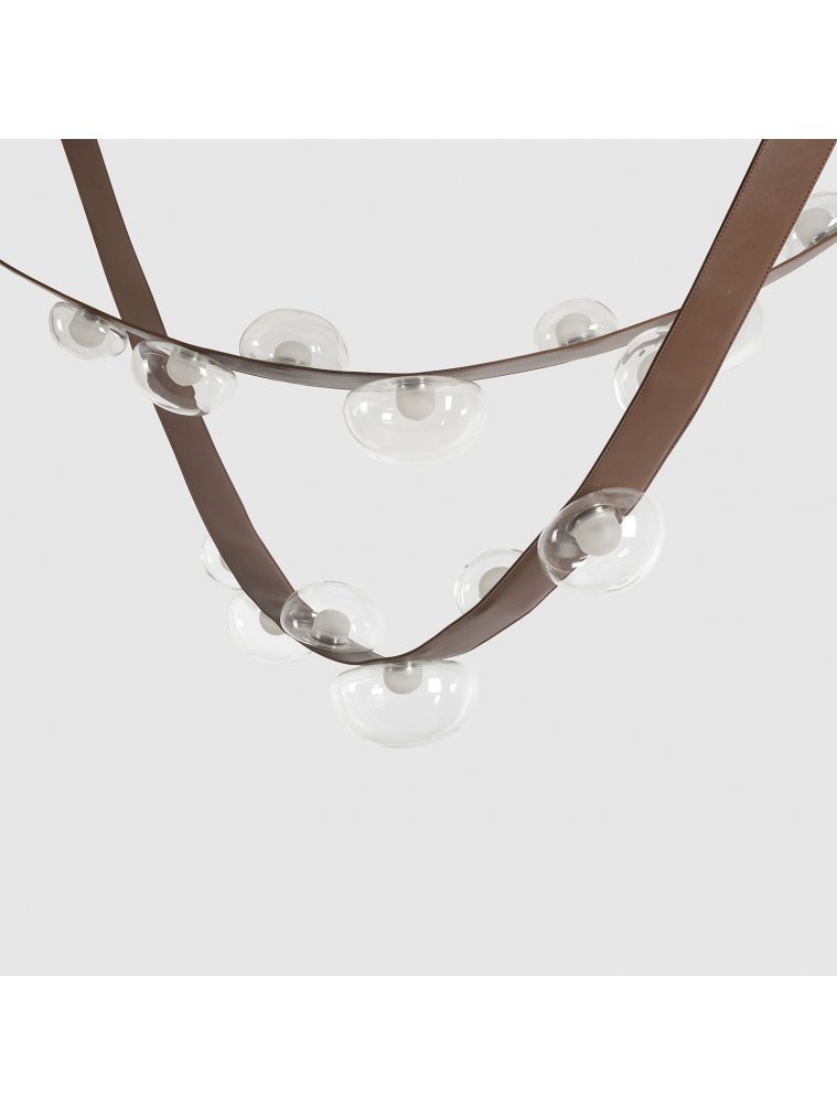 Светильник подвесной BOSQUE SP7 L3000 BROWN/TRANSPARENT