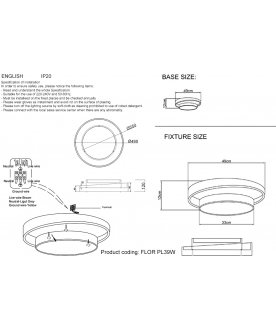 Потолочный светильник FLOR