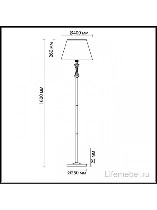 Торшер Kimberly 4408/1F
