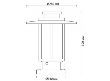 Уличный светильник Mito 4047/1B