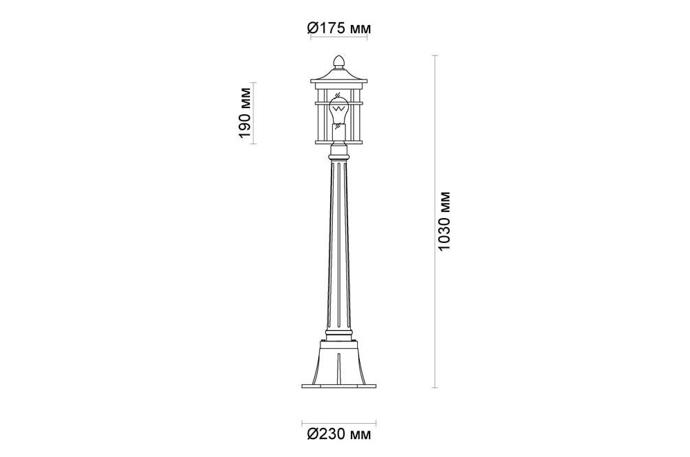 Ландшафтный светильник Virta 4044/1F
