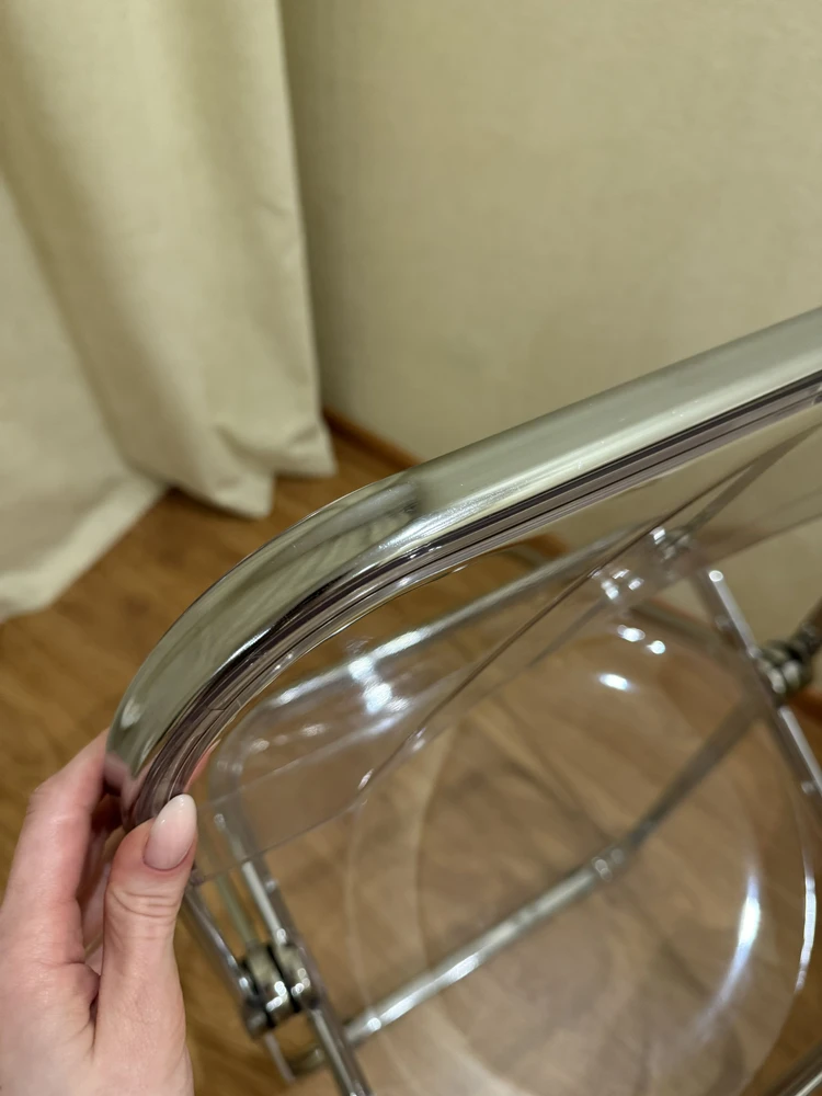 Пластиковый стул Fold складной clear фото покупателя 18