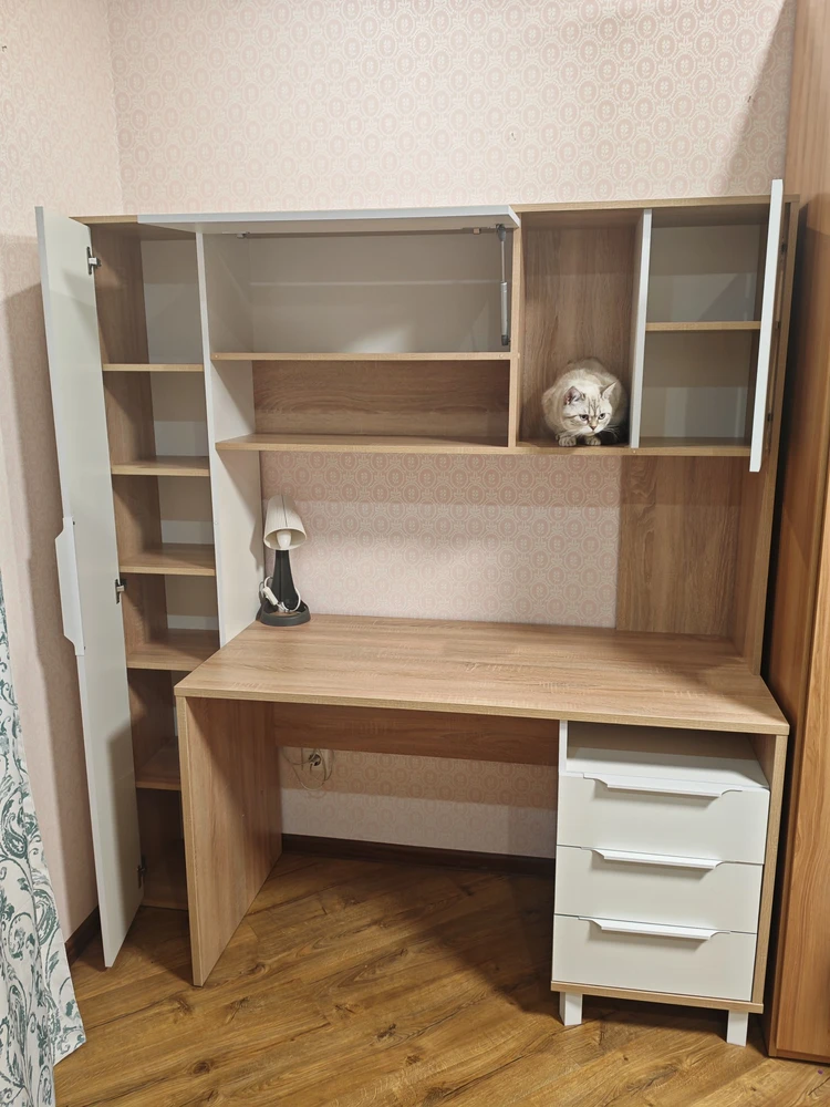 Компьютерный стол Комфорт 12.95 N дуб сонома / темно-серый фото покупателя 8
