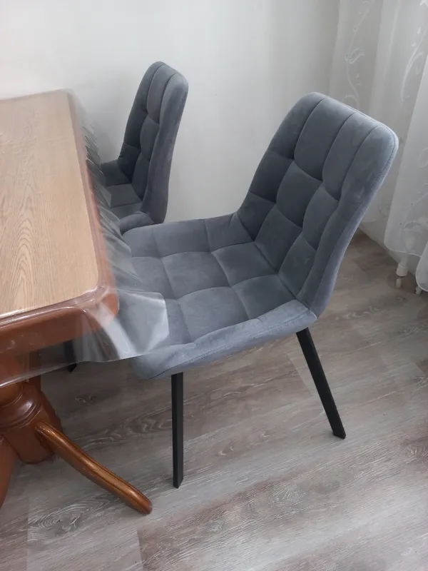 Комплект стульев Стронг 4 шт темно-серый / черный фото покупателя 59