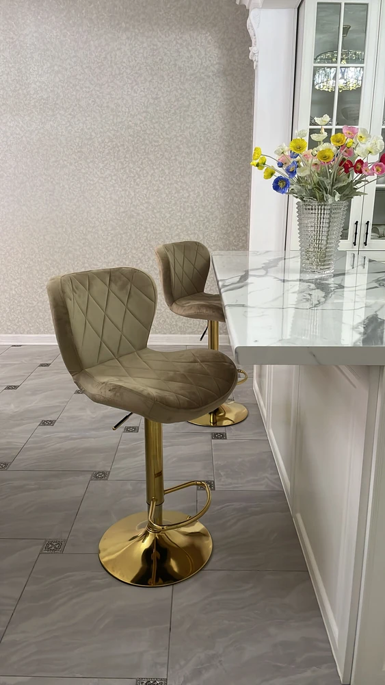 Барный стул Porch beige / chrome фото покупателя 31