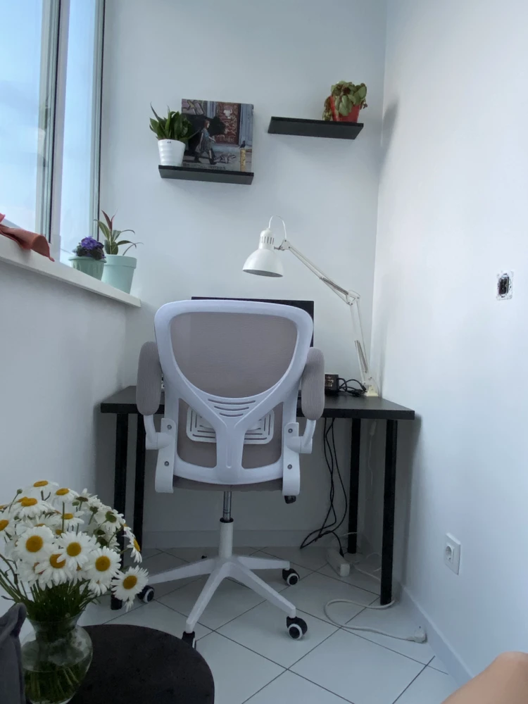 Компьютерное кресло Konfi light gray / blue / white фото покупателя 8